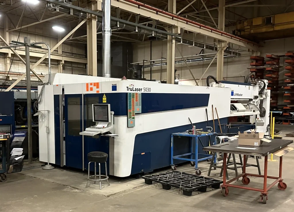A TruLaser machine used to cut metal in our fabrication department.